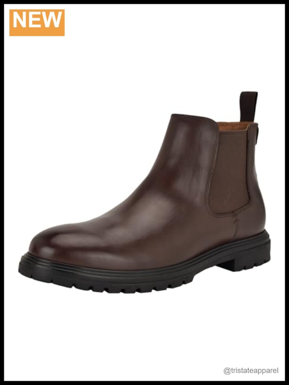 Chelsea Boots with Faux Leather Upper, Pull-On, Memory Foam Insole